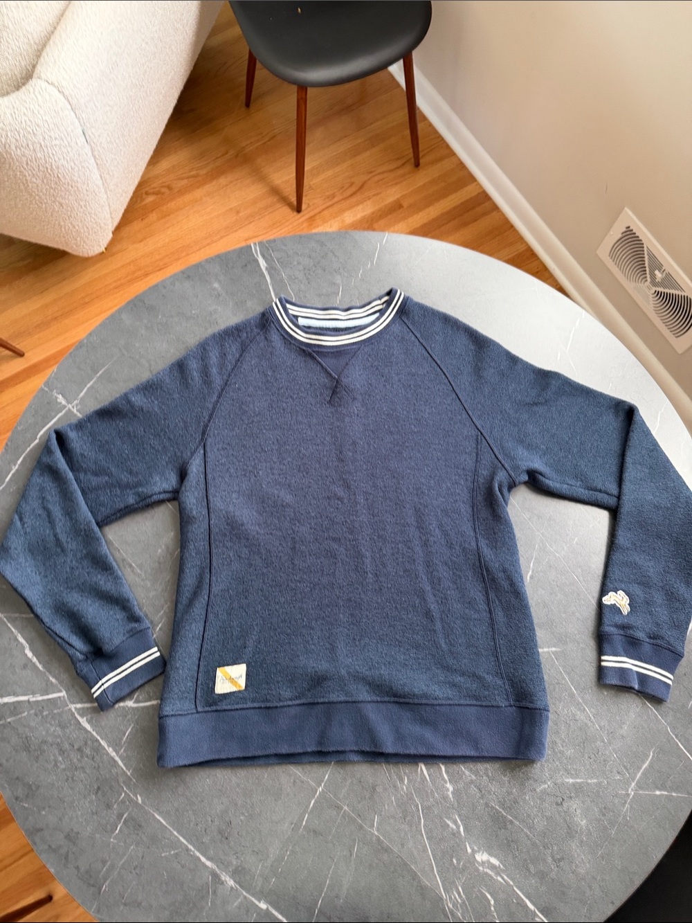 Tracksmith Navy Crewneck Sweatshirt